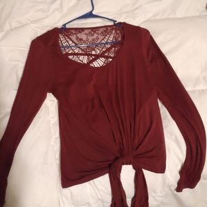 Beautiful silk crop top.